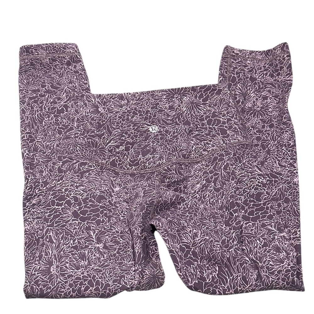 Lululemon Purple Floral Leggings